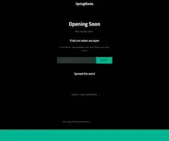 Springmarks.com(Create an Ecommerce Website and Sell Online) Screenshot