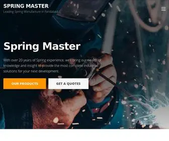 Springmastergroup.com(Leading Spring Manufacture in Faridabad) Screenshot