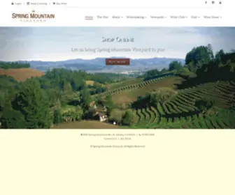 Springmountainvineyard.com(Spring Mountain Vineyard in Napa Valley) Screenshot