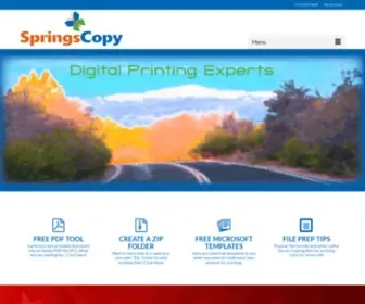 Springscopy.com(Digital Printing Experts) Screenshot