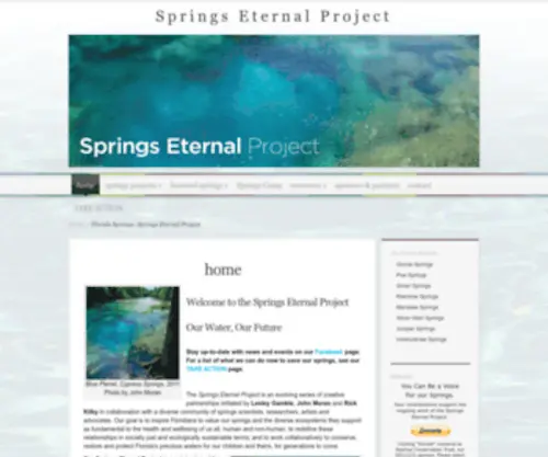 Springseternalproject.org(Springs Eternal Project) Screenshot