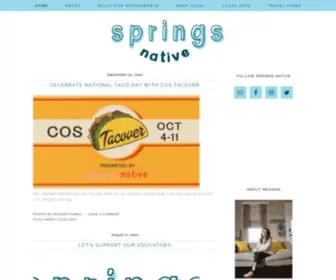 Springsnative.com(Springs Native) Screenshot