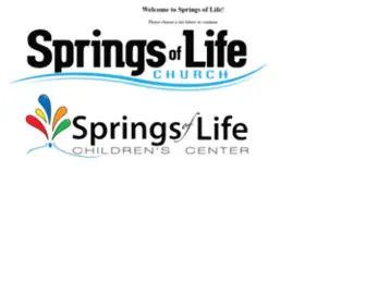 Springsoflife.org(Springs of Life Church) Screenshot