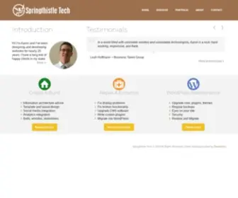 Springthistle.com(Advanced WordPress Development and Support) Screenshot