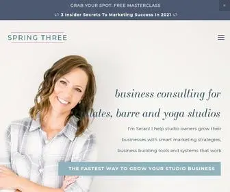 Springthree.com(Grow Your Fitness Studio) Screenshot