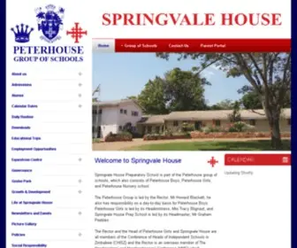 SpringVale.co.zw(Springvale House) Screenshot