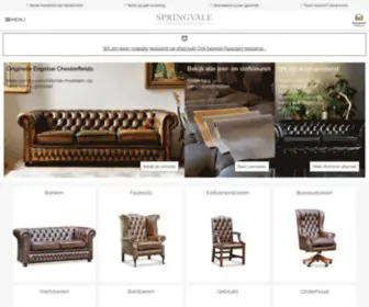 SpringVale.nl(Chesterfield Banken & Fauteuils) Screenshot
