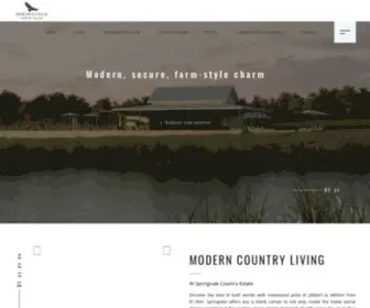 SpringValecountryestate.co.za(Springvale Country Estate) Screenshot