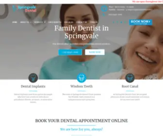 SpringValedental.com.au(Springvale Dental Clinic) Screenshot