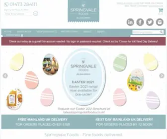 SpringValefoods.co.uk(Springvale Foods) Screenshot