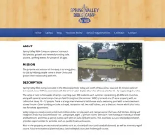 SpringValleycamp.org(About Spring Valley Bible Camp) Screenshot