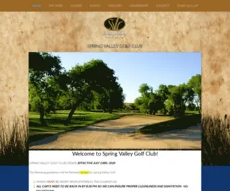 SpringValleygolf.com(Spring Valley Golf Club) Screenshot