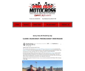 SpringValleymx.com(Spring Valley Motocross Track) Screenshot