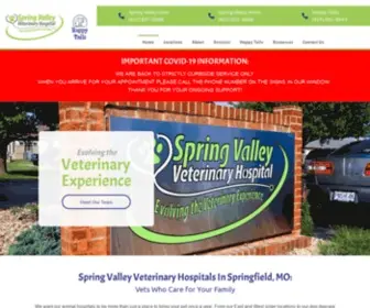 SpringValleyveterinaryhospital.com(Spring Valley Veterinary Hospitals \ Veterinarians in Springfield) Screenshot