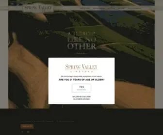 SpringValleyvineyard.com(Spring Valley Vineyard) Screenshot