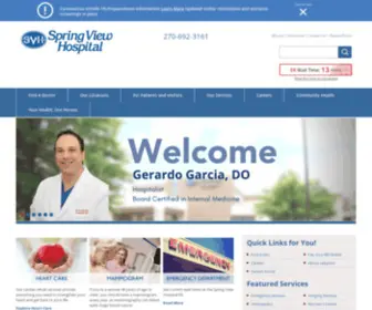 SpringViewhospital.com(Spring View Hospital) Screenshot