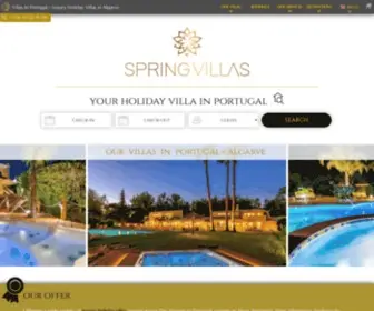 SpringVillas.net(Villas in Portugal) Screenshot