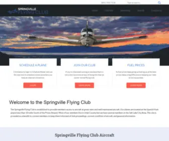 SpringVilleflyingclub.com(Springville Flying Club) Screenshot