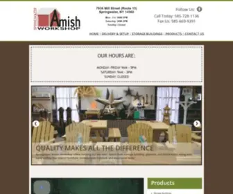 Springwateramishworkshop.net(Springwater Amish Workshop) Screenshot