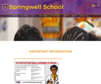 Springwell.org.uk(Springwell School) Screenshot