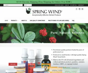 Springwindproducts.com(Spring Wind Herbal Products) Screenshot