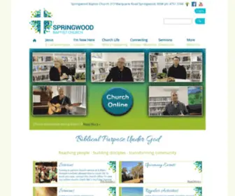 Springwoodbaptist.org.au(Springwood Baptist Church) Screenshot