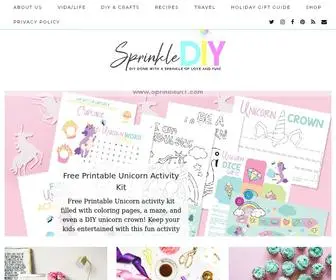 Sprinklediy.com(DIY Done with a Sprinkle of Love and Fun) Screenshot