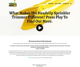 Sprinklertrimmer.com(The headsup sprinkler trimmer) Screenshot