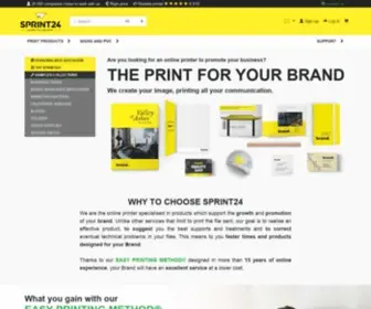 Sprint24.net(Best Online Printing Services Website) Screenshot