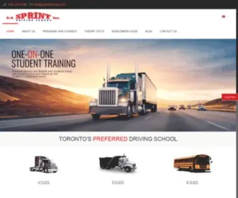 Sprintdriving.com(Sprint Driving) Screenshot