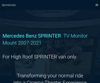 Sprintertain.com(Sprinter van tv mount) Screenshot