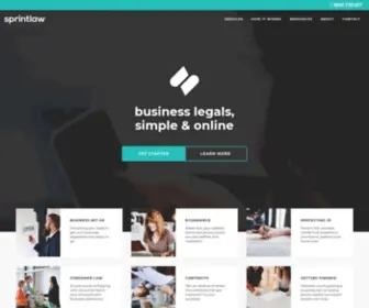 Sprintlaw.com.au(Legal Services Online for Startups & Small Businesses) Screenshot