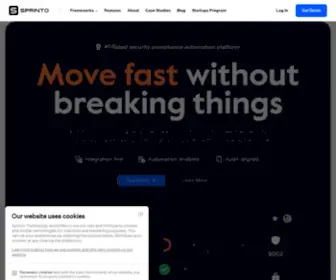 Sprinto.com(Continuous Security & Compliance Platform) Screenshot