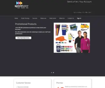 Sprintprintusa.com(SPRINT PRINT INC) Screenshot