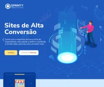 Sprinty.com.br(Maior Fábrica de Sites do Brasil) Screenshot