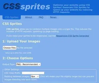 Spritegen.com(CSS Sprite Generator) Screenshot