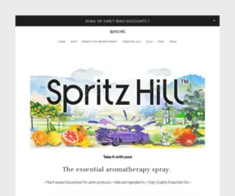 Spritzhill.com(Spritz Hill Aromatherapy) Screenshot