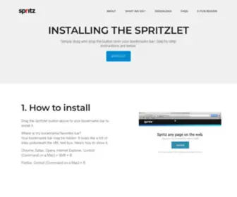 Spritzlet.com(Spritz Bookmarklet) Screenshot
