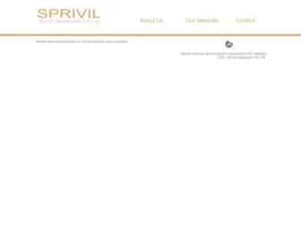 Sprivil.com(Manufacturing Certified Organic Skincare and Cosmetics) Screenshot