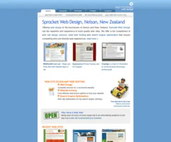 Sprocket.co.nz(Sprocket Web Design New Zealand) Screenshot