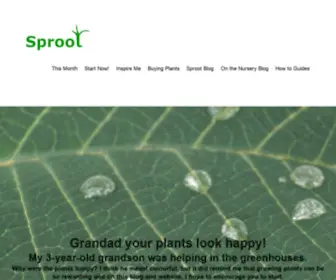 Sproot.co.uk(Simple garden advice) Screenshot