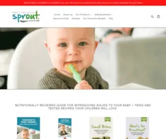 Sproutbaby.co.nz(Baby's First Foods) Screenshot