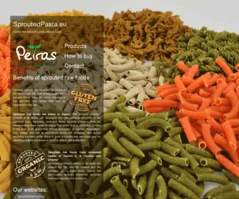 Sproutedpasta.eu(Gluten Free Sprouted Pasta) Screenshot