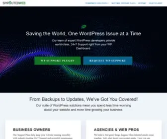 Sproutedweb.com(WordPress Support & Maintenance) Screenshot