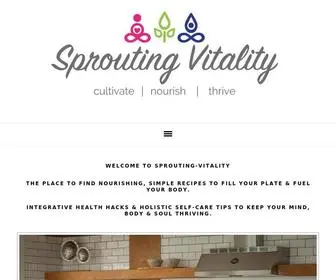 Sprouting-Vitality.com(Nourishing recipes) Screenshot