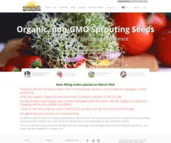 Sprouting.com(Delicious, Organic Non-GMO Seeds) Screenshot