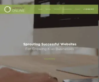 Sproutonline.co.nz(Website Development for Better Business) Screenshot