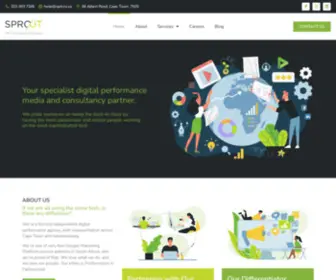 Sproutperformance.com(Programmatic Display and Search Marketing Agency) Screenshot