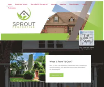 Sproutproperties.ca(Sprout Properties) Screenshot