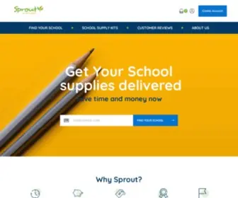 Sproutsupplies.com(Sprout school supplies) Screenshot